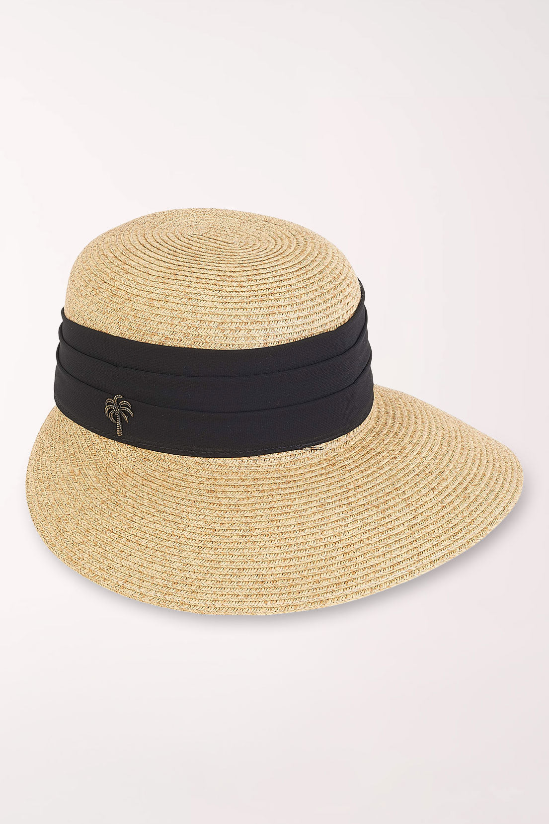 Tan Palm Tree Backless Sun Hat