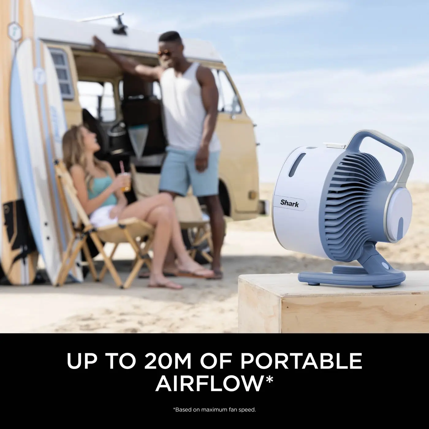 FlexBreeze HydroGo Mist Fan, Cordless/Corded, Indoor/Outdoor, Quiet, 20m Airflow, Portable