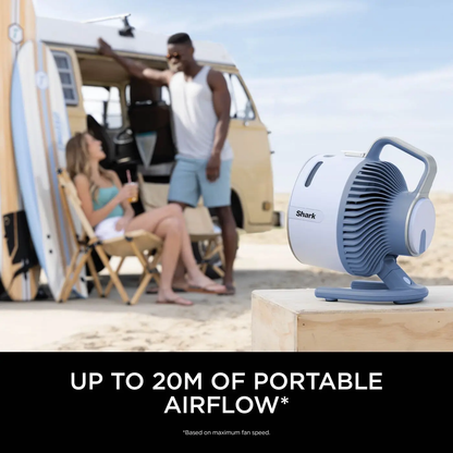 FlexBreeze HydroGo Mist Fan, Cordless/Corded, Indoor/Outdoor, Quiet, 20m Airflow, Portable