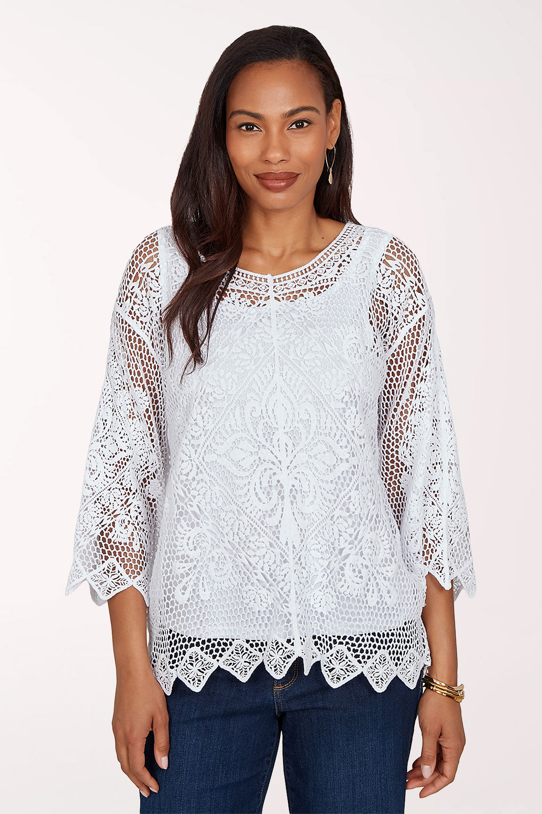 French Riviera Medallion Crochet Top