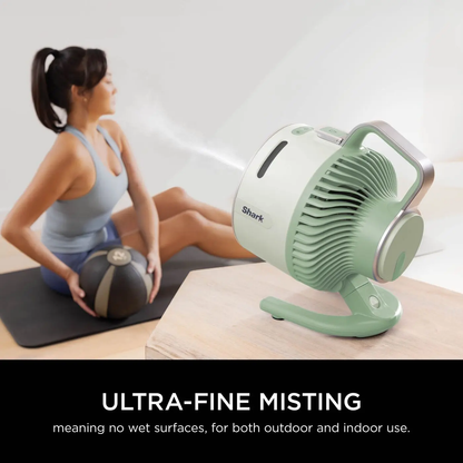 FlexBreeze HydroGo Mist Fan, Cordless/Corded, Indoor/Outdoor, Quiet, 20m Airflow, Portable