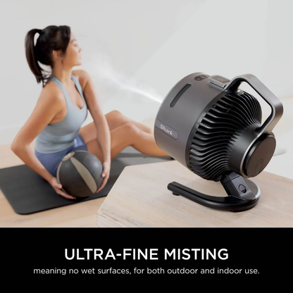 FlexBreeze HydroGo Mist Fan, Cordless/Corded, Indoor/Outdoor, Quiet, 20m Airflow, Portable
