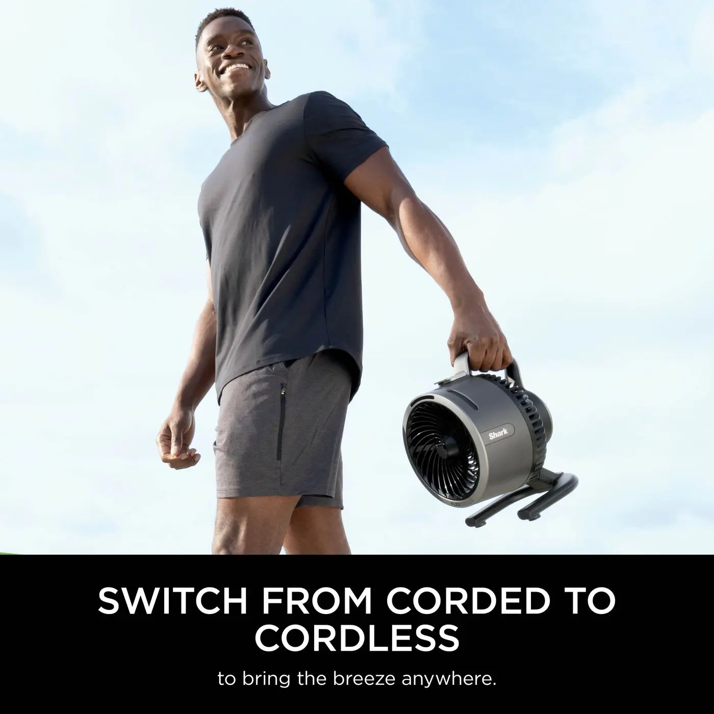 FlexBreeze HydroGo Mist Fan, Cordless/Corded, Indoor/Outdoor, Quiet, 20m Airflow, Portable