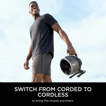 FlexBreeze HydroGo Mist Fan, Cordless/Corded, Indoor/Outdoor, Quiet, 20m Airflow, Portable