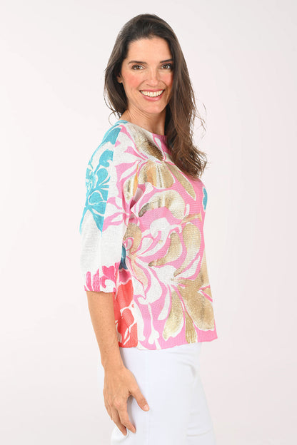 Golden Fleur Dolman Sleeve Sweater