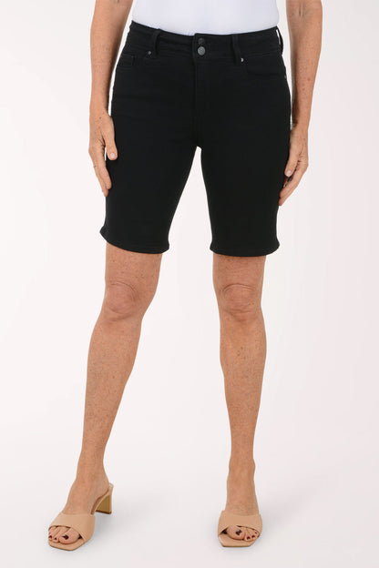 Double Button Twill Bermuda Short