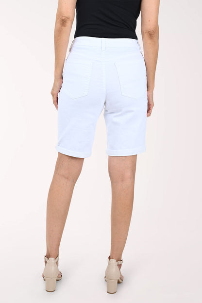 Cuffed Hem Twill Bermuda Short