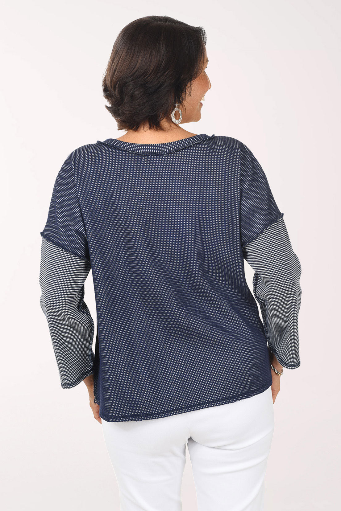 Opposites Attract Inside Out Pullover Sweater