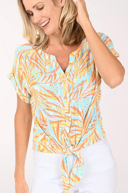 Fun In The Sun Breezy Leaf Shirt