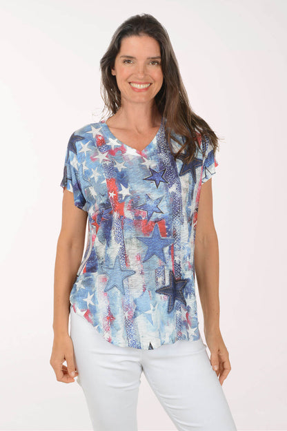Glory Days Slub Knit Short Sleeve Top