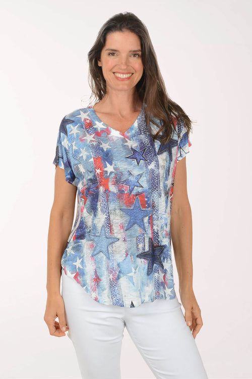 Glory Days Slub Knit Short Sleeve Top