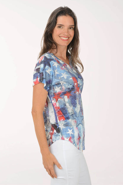 Glory Days Slub Knit Short Sleeve Top