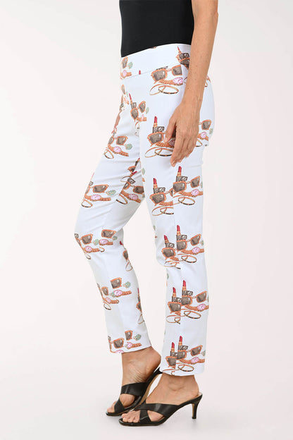 Lipstick Pull-On Ankle Pant