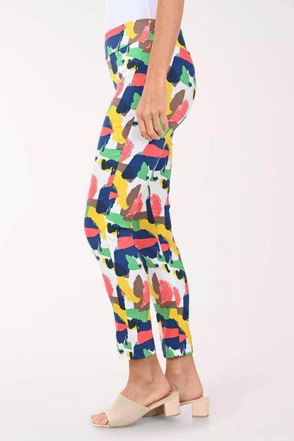 New Abstract Pull-On Ankle Pant