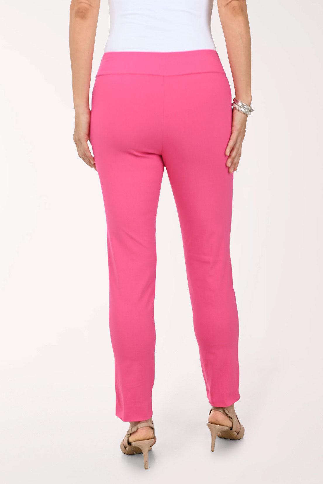 Pink Classic Pull-On Ankle Pant