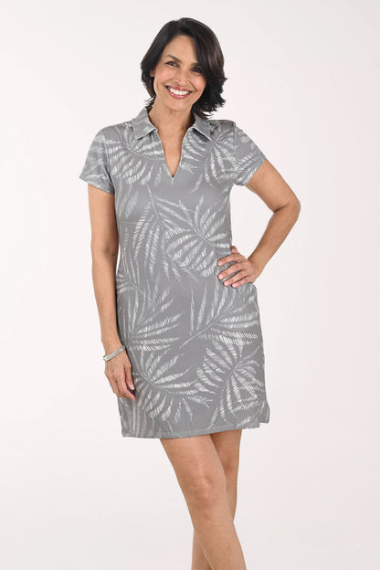 Green Ferns Polo Dress