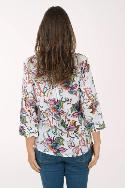 Orla Cotton 3/4 Sleeve Shirt