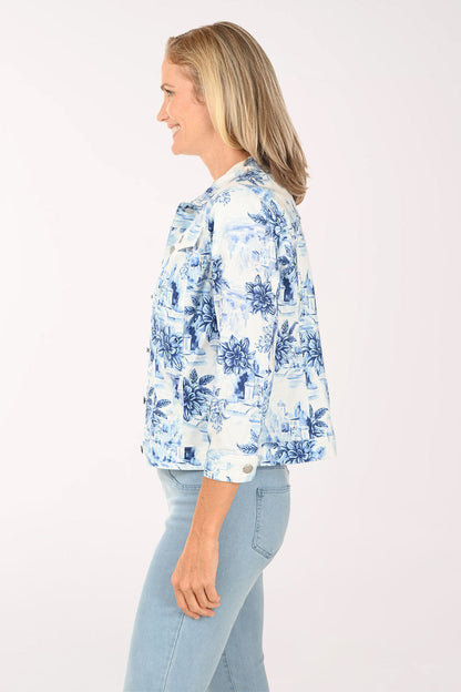 French Riviera Toile Denim Jacket