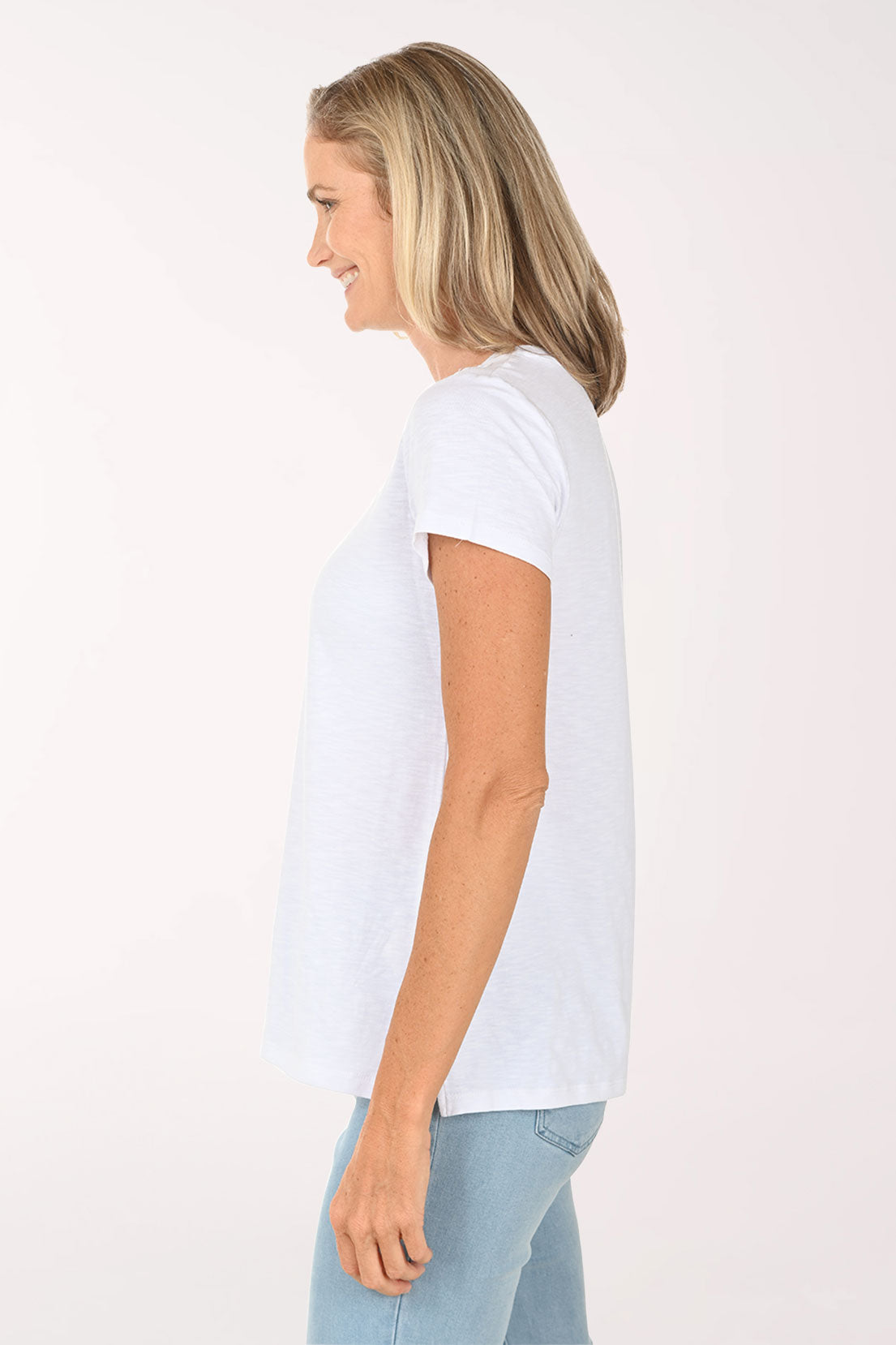French Riviera Lace Applique Tee