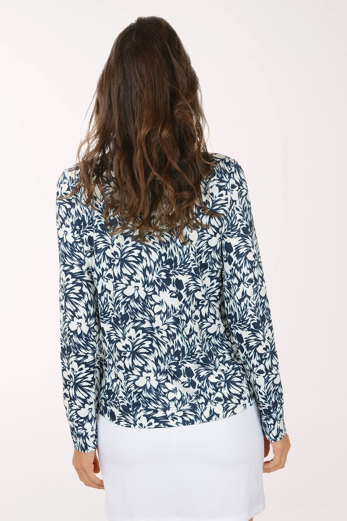 Abstract Aurora UPF50 Ruched Quarter Zip Top