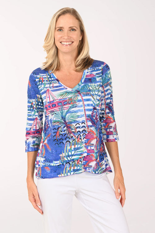 Seaside City Criss Cross Tunic
