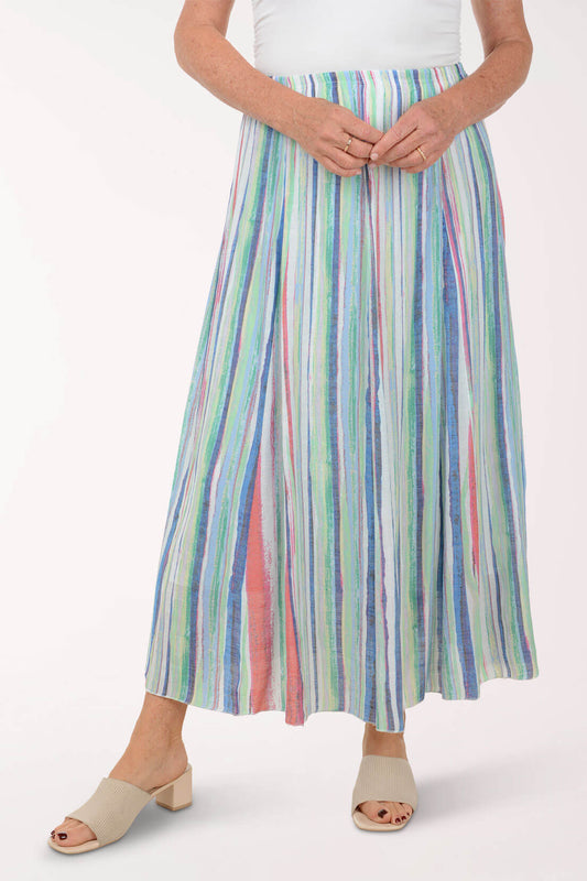 Festival Striped Maxi Skirt