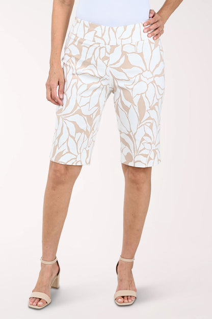 Coconut Floral Pull-On Bermuda Short