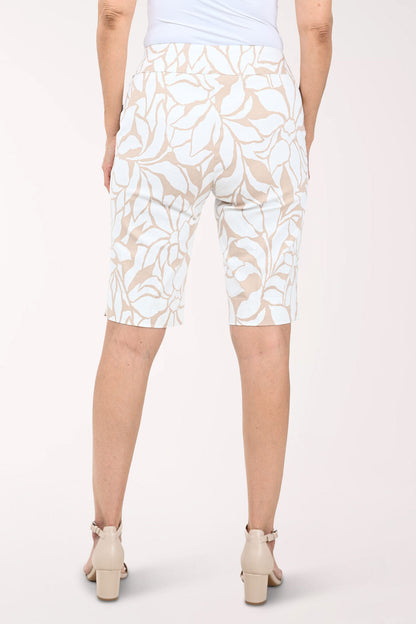 Coconut Floral Pull-On Bermuda Short