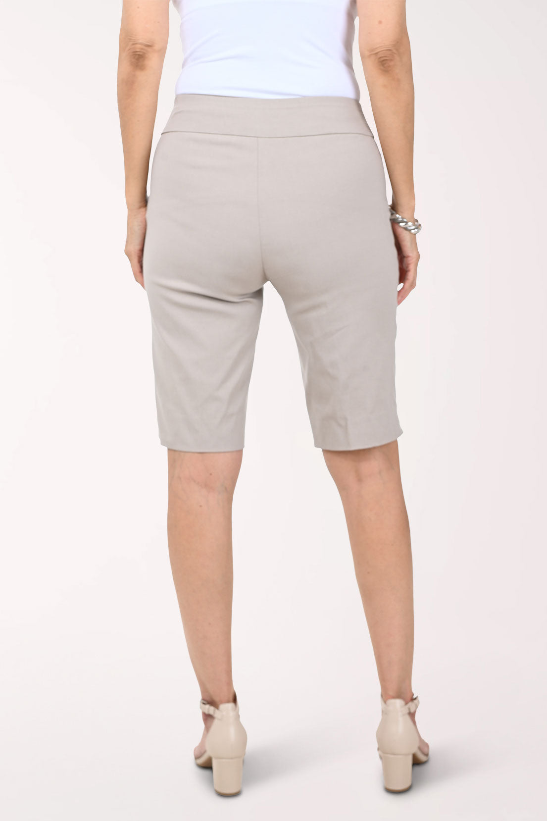 Solid Stretch Pull-On Bermuda Short