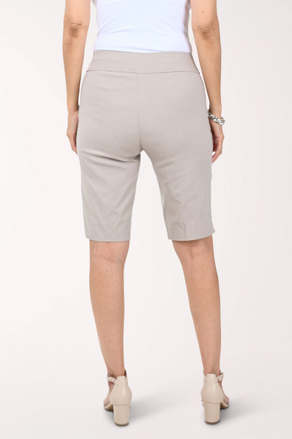 Solid Stretch Pull-On Bermuda Short
