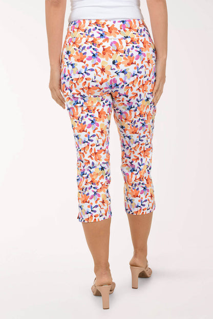 Spring Petals Pull-On Capri Pant