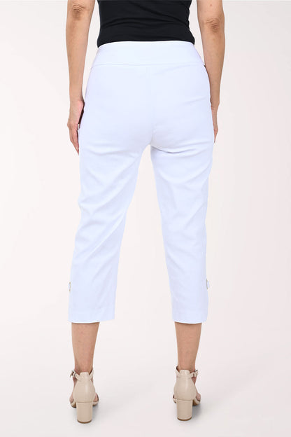 Grommet Loop Hem Capri Pant