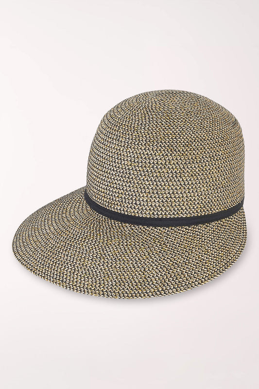 Black Glitter Backless Sun Hat