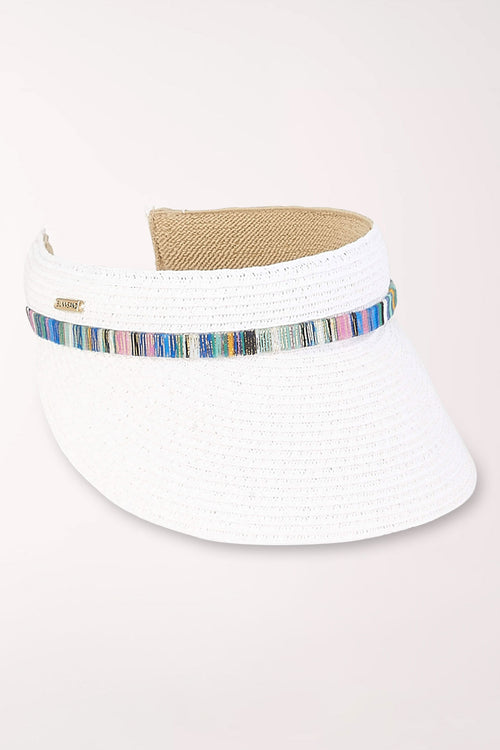 Mulicolored Trim Woven UPF50+ Visor